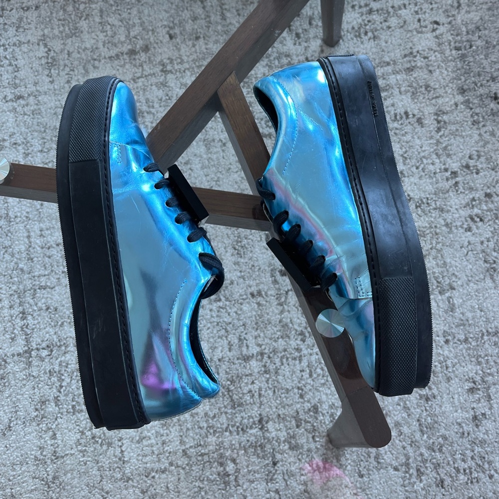 Acne Studio Blue/Black Women's Shoes Quiet Luxury Formal Evening Casual Size 7.5 - Picture 5 of 16